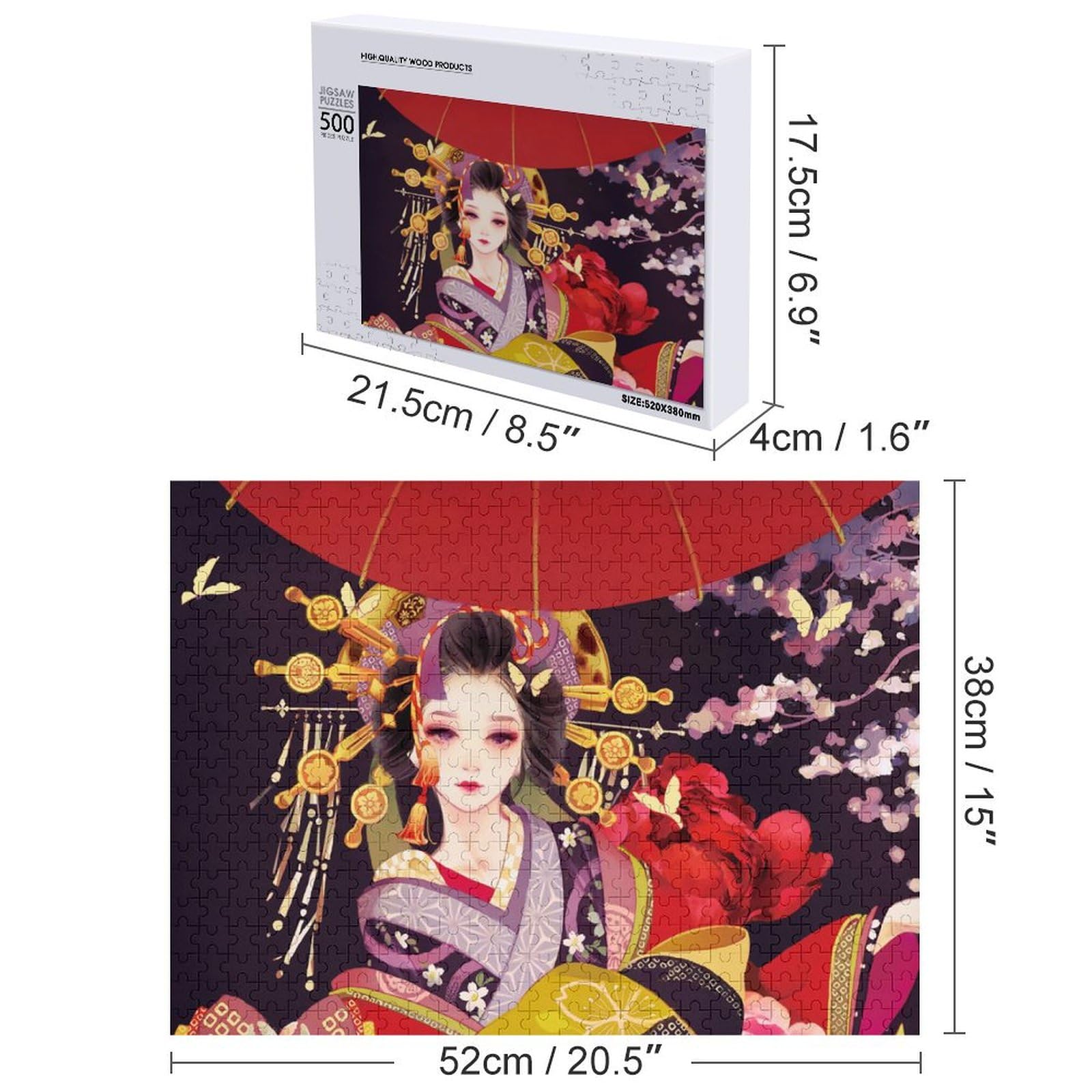 和風女性ジグソーパズル Amazon.co.jp: ジグソーパズル 芸者 花魁 和風 300/500/1000PCS